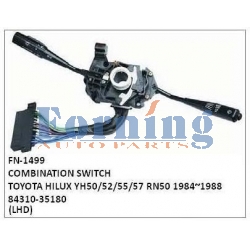 84310-35180, COMBINATION SWITCH, FN-1499 for TOYOTA HILUX YH50/52/55/57 RN50 1984~1988
