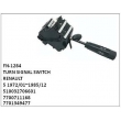 510032706601, 7700711168, 7701349477 , TURN SIGNAL SWITCH, FN-1284 for RENAULT, 5 1972/01~1985/12