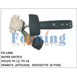 3944672, 20701028, SWF202770, WIPER SWITCH, FN-1068 for VOLVO FH 12, FH 16