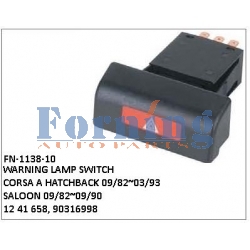 1241658,90316998, WARNING LAMP SWITCH, FN-1138-10 for CORSA A HATCHBACK 09/82~03/93, SALOON 09/82~09/90