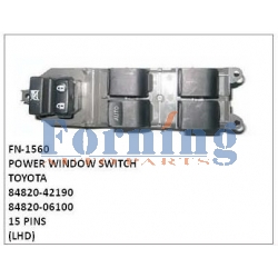 84820-42190,84820-06100,POWER WINDOW SWITCH,FN-1560 for TOYOTA