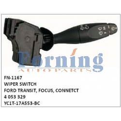 4053329, YC1T-17A553-BC WIPER SWITCH, FN-1167	for	FORD TRANSIT, FOCUS, CONNETCT