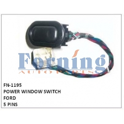 POWER WINDOW SWITCH, FN-1195 for FORD