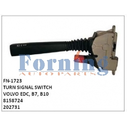 8158724, 202731, TURN SIGNAL SWITCH, FN-1723 for VOLVO EDC, B7, B10