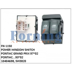 10404698, SW3820, POWER WINDOW SWITCH, FN-1150 for PONTIAC GRAND PRIX 97~02, PONTIAC...93~02