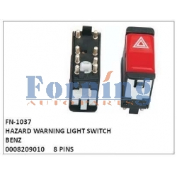 0008209010, HAZARD WARNING LIGHT SWITCH, FN-1037 for BENZ