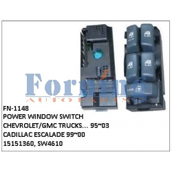15151360, SW4610, POWER WINDOW SWITCH, FN-1148 for CHEVROLET/GMC TRUCKS... 95~03 CADILLAC ESCALADE 99~00