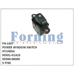 93501-H1410,93580-06000,POWER WINDOW SWITCH,FN-1437 for HYUNDAI