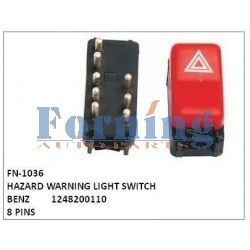 1248200110, HAZARD WARNING LIGHT SWITCH, FN-1036 for BENZ