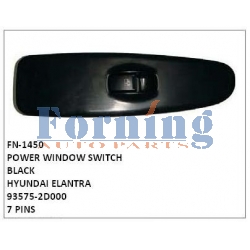 93575-2D000,POWER WINDOW SWITCH BLACK,FN-1450 for HYUNDAI ELANTRA