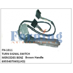 6955407045, TURN SIGNAL SWITCH, FN-1011 for MERCEDES BENZ (Brown Handle)