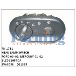 1L2Z-11654DA, SW-3058, DS136 HEAD LAMP SWITCH FN-1731 for FORD 00~02; MERCURY 01~02