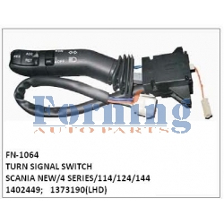1402449, 1373190, TURN SIGNAL SWITCH, FN-1064 for SCANIA NEW/4 SERIES/114/124/144