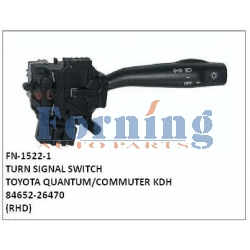 84652-26470, TURN SIGNAL SWITCH, FN-1522-1 for TOYOTA QUANTUM/COMMUTER KDH