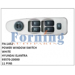 93570-20000,POWER WINDOW SWITCH WHITE,FN-1452 for HYUNDAI ELANTRA