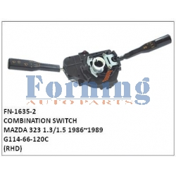 G114-66-120C,COMBINATION SWITCH,FN-1635-2 for MAZDA 323 1.3/1.5 1986~1989