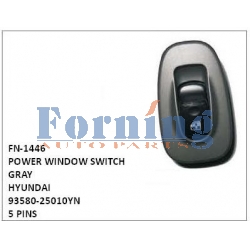 93580-25010YN,POWER WINDOW SWITCH GRAY,FN-1446 for HYUNDAI