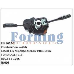 B002-66-120C,COMBINATION SWITCH,FN-1636-2 for LASER 1.5 MAZDA323/626 1980-1986 FORD LASER 1.5