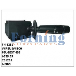 6239.69, 251264, WIPER SWITCH, FN-1231 for PEUGEOT 405