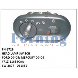 YF1Z-11654CAA, SW-2877, DS1352 HEAD LAMP SWITCH FN-1729 for FORD 00~05; MERCURY 00~04