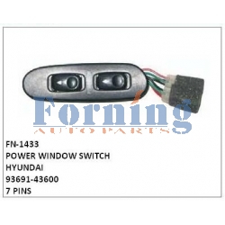 93691-43600,POWER WINDOW SWITCH,FN-1433 for HYUNDAI