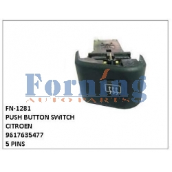 9617635477, PUSH BUTTON SWITCH, FN-1281  for CITROEN