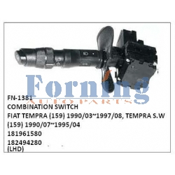 181961580, 182494280, COMBINATION SWITCH, FN-1381 for FIAT TEMPRA (159) 1990/03~1997/08, TEMPRA S.W (159) 1990/07~1995/04
