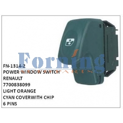 7700838099, POWER WINDOW SWITCH, FN-1314-2 for RENAULT