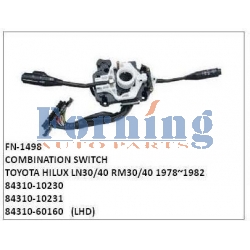 84310-10230, 84310-10231, 84310-60160, COMBINATION SWITCH, FN-1498 for TOYOTA HILUX LN30/40 RM30/40 1978~1982