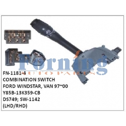 Y85B-13K359-CB, DS749, SW-1142 COMBINATION SWITCH, FN-1181-4 for FORD WINDSTAR, VAN 97~00