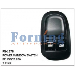 POWER WINDOW SWITCH, FN-1270 for PEUGEOT 206