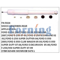 KYB KG5498 MONROE# 34761 Shock Absorber- REAR  FN-5024 for Ford E150, E250, E350, Ford Ecololine