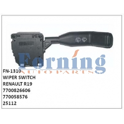 7700826606, 770058576, 25112, WIPER SWITCH, FN-1310 for RENAULT R19