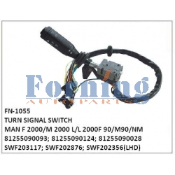 81255090093 81255090124 81255090028, SWF203117 SWF202876 SWF202356, TURN SIGNAL SWITCH FN-1055 for MAN, F 2000/M 2000 L/L 2000, F 90/M90/NM