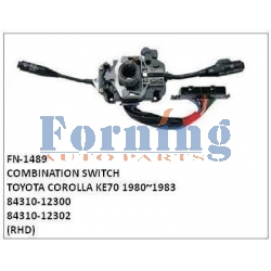 84310-12300, 84310-12302, COMBINATION SWITCH, FN-1489 for TOYOTA COROLLA KE70 1980~1983