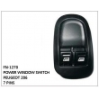 POWER WINDOW SWITCH, FN-1270 for PEUGEOT 206