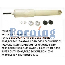 KYB KG5497 MONROE# 34760 Shock Absorber- Front FN-5023 for Ford E150, E250, E350, Ford Ecololine