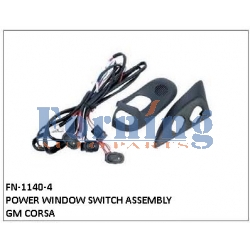 POWER WINDOW SWITCH ASSEMBLY, FN-1140-4 for GM CORSA