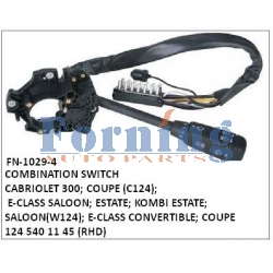 1245401145, COMBINATION SWITCH, FN-1029-4 for CABRIOLET 300; COUPE (C124); E-CLASS SALOON; ESTATE; KOMBI ESTATE; SALOON(W124); E-CLASS CONVERTIBLE; COUPE