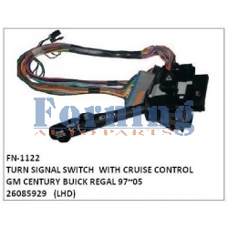 26085929 TURN SIGNAL SWITCH FN-1122 for GM CENTURY BUICK REGAL WITH CRUISE CONTROL 97~05