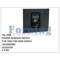 POWER WINDOW SWITCH, FN-1398 for FIAT UNO,FIRE 2004 SIMPLE