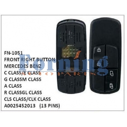 A0025452013, FRONT RIGHT BUTTON, FN-1051 for MERCEDES BENZ, C CLASS/E CLASS/G CLASS, M CLASS/A CLASS/R CLASS, GL CLASS/CLS CLASS/CLK CLASS