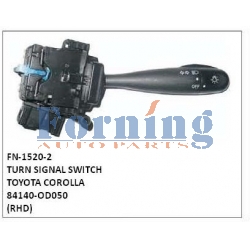 84140-OD050, TURN SIGNAL SWITCH, FN-1520-2 for TOYOTA COROLLA