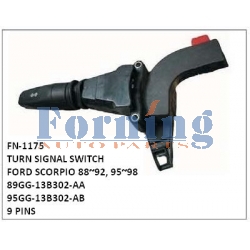 89GG-13B302-AA, 95GG-13B302-AB TURN SIGNAL SWITCH, FN-1175 for FORD SCORPIO 88~92, 95~98