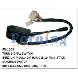 0035458724, 201043, TURN SIGNAL SWITCH, FN-1008 for BENZ UNIMOG