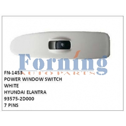 93575-2D000,POWER WINDOW SWITCH WHITE,FN-1453 for HYUNDAI ELANTRA