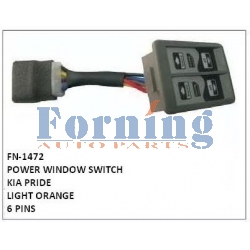 LIGHT ORANGE,POWER WINDOW SWITCH,FN-1472 for KIA PRIDE