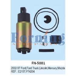 E2157 Electric Fuel Pump FN-5001 suitable for Crown Victoria, Lincoln Town Car, Ford F-150, E-150, F-250, E-250, Contour, Explorer, Econoline, Mustang, Tempo, Ranger, Mercury Grand Marquis, Topaz, Mystique, Villager, Mazda E2157, FE0308, 19237648, 05804