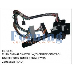26085828 TURN SIGNAL SWITCH FN-1121 for GM CENTURY BUICK REGAL W/O CRUISE CONTROL 97~05