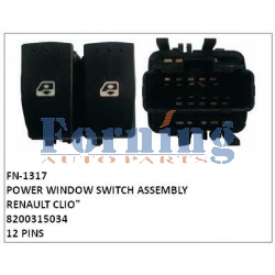 8200315034, POWER WINDOW SWITCH, ASSEMBLY, FN-1317 for RENAULT CLIO